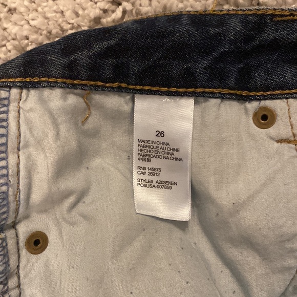 Jean shorts size 26 high waisted medium blue - Picture 5 of 5